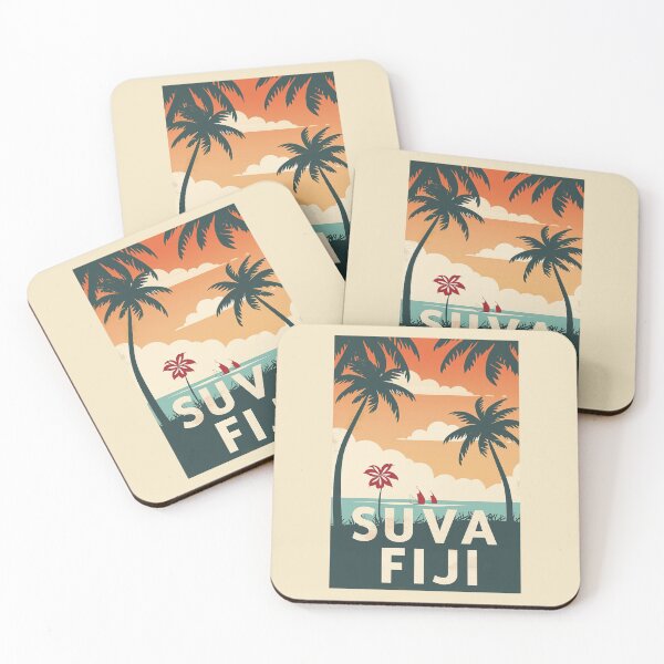 Item preview, A Vintage Travel Art of Suva - Fiji  designed and sold by GoodOldVintage.