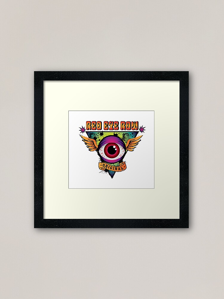 Alternate view of Red Eye Row Framed Art Print