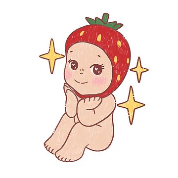 Artwork thumbnail, Strawberry Sonny Angel by gataviralata