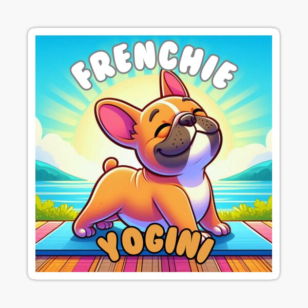 Item preview, Frenchie Yogini designed and sold by WoofyWoofz.
