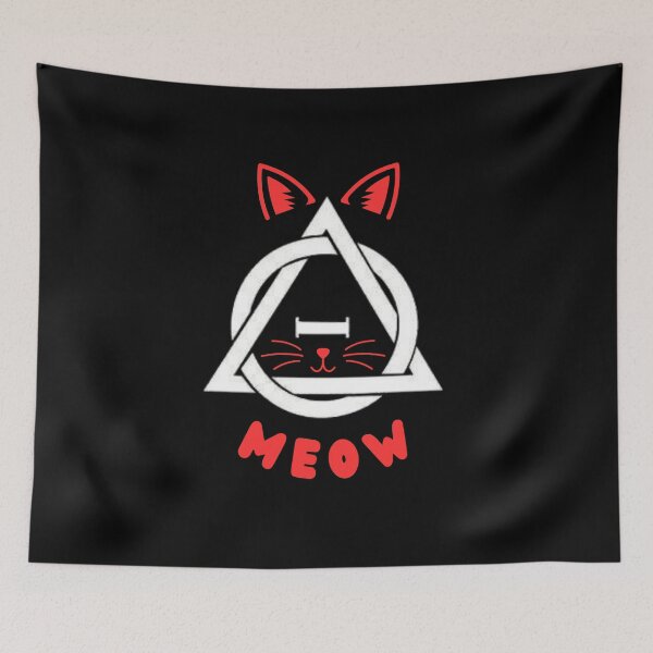 Item preview, Meow! Therian / Therianthropy Symbol Red Cat Ears Whiskers designed and sold by Artography Designs.