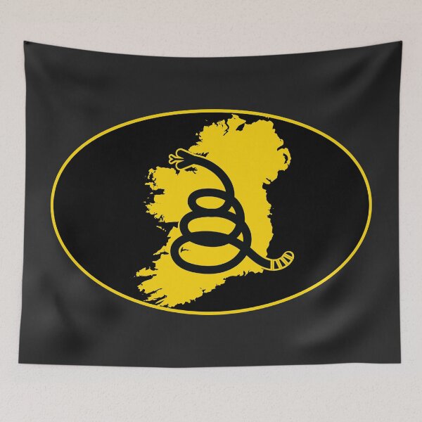 Item preview, IRELAND - Freedom Is The Superpower - Modern Gadsden Snake Flag - Dont Tread On Me design designed and sold by pelagio.