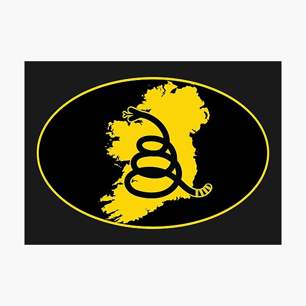 Item preview, IRELAND - Freedom Is The Superpower - Modern Gadsden Snake Flag - Dont Tread On Me design designed and sold by pelagio.