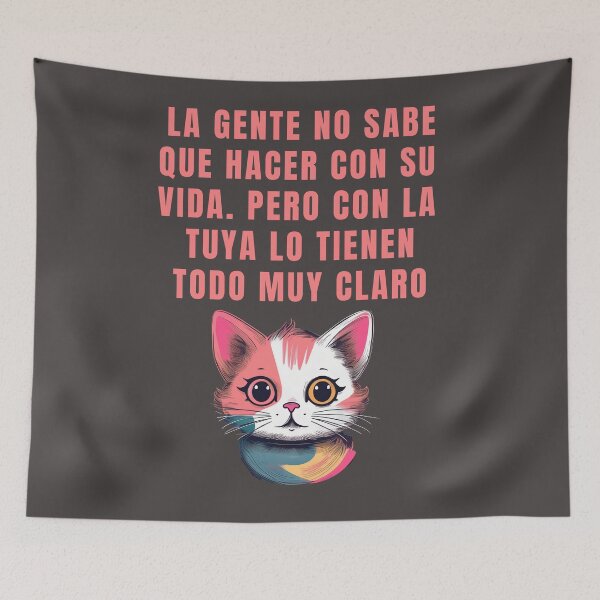 Item preview, funny cat quotes designed and sold by La Loca.