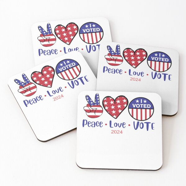 Item preview, Peace Love Vote  designed and sold by lindab142.