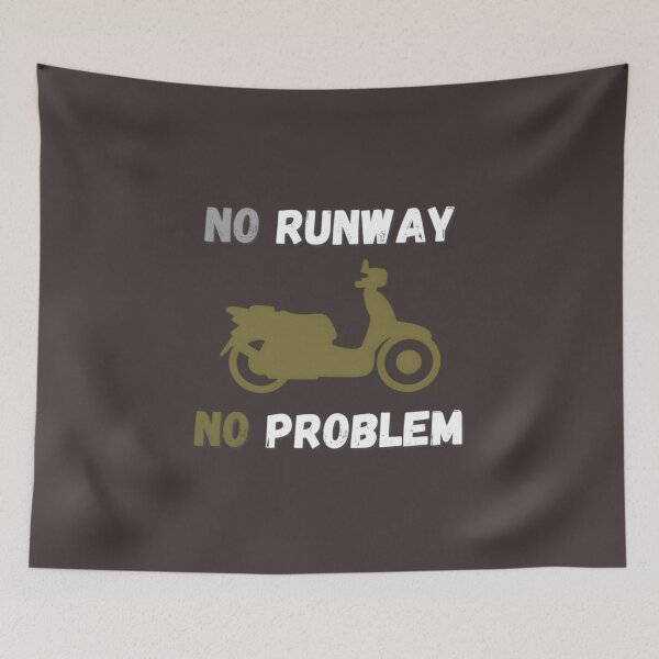 Item preview, No Runway No Problem Funny Quote Motorcycle designed and sold by WebsterBouchard.