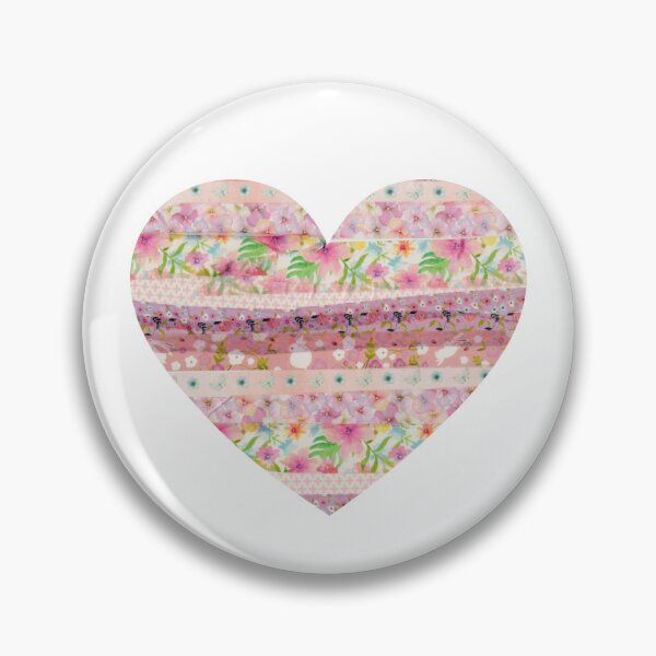 Item preview, Pink Heart with Flowers and Bunnies designed and sold by TabbysShop.