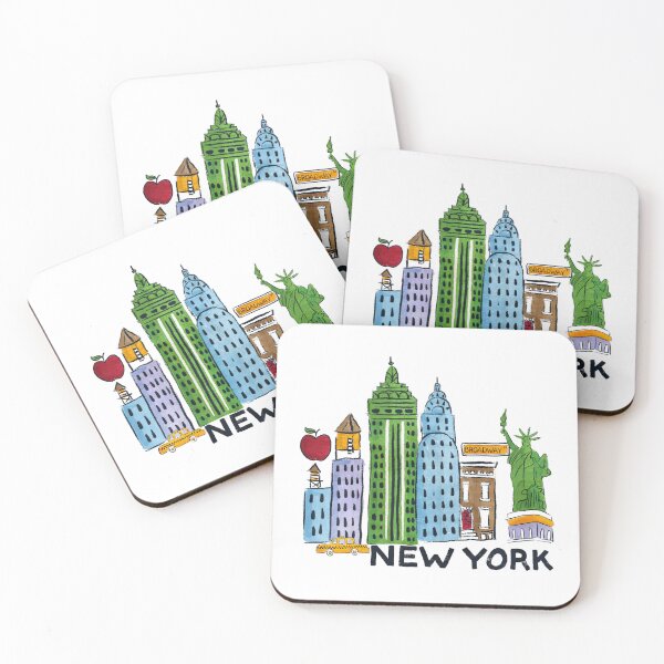 Item preview, New York skyline with Statue of Liberty  designed and sold by Bridgett3602.
