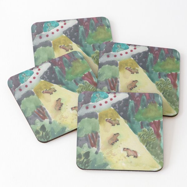 Item preview, capybaras being abducted designed and sold by guilhernunes.
