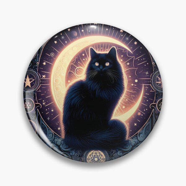 Item preview, Black cat and tarot designed and sold by nocturnastore.