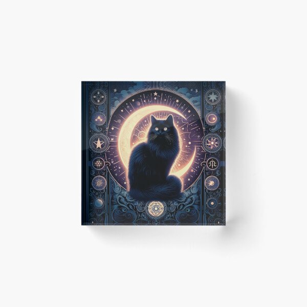 Item preview, Black cat and tarot designed and sold by nocturnastore.
