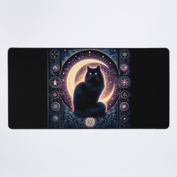 Item preview, Black cat and tarot designed and sold by nocturnastore.