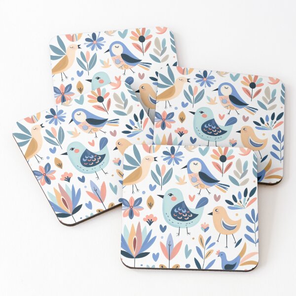 Item preview, Whimsical Birds Pattern Fauvism Pattern 119 designed and sold by Mermaid's Whimsy.