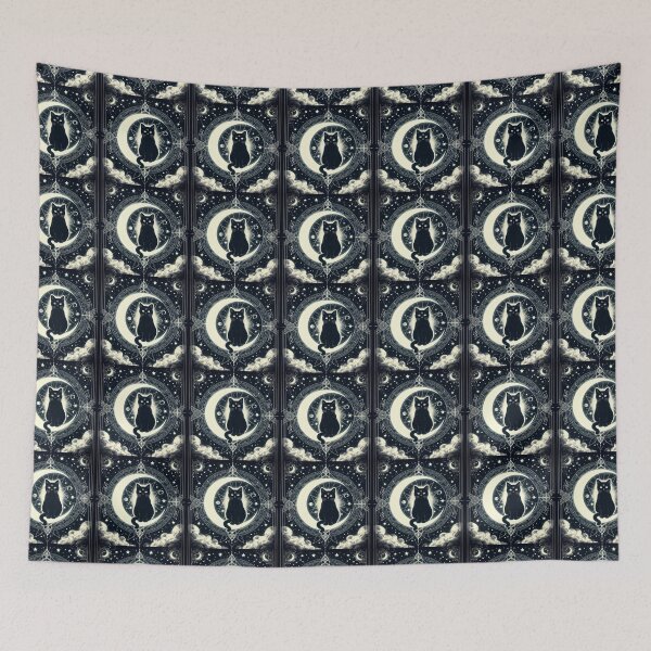Item preview, Black cat and tarot 2 designed and sold by nocturnastore.
