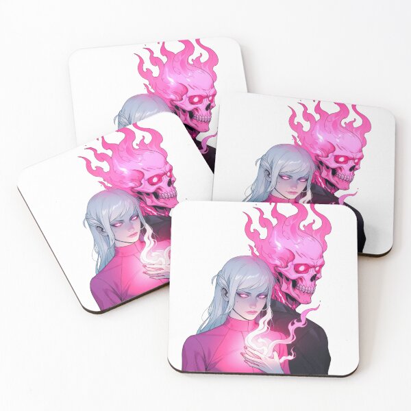 Item preview, Pink Phonk Couple | Pink Aesthetic Spooky Girl with Skull designed and sold by NEKKI Originals.