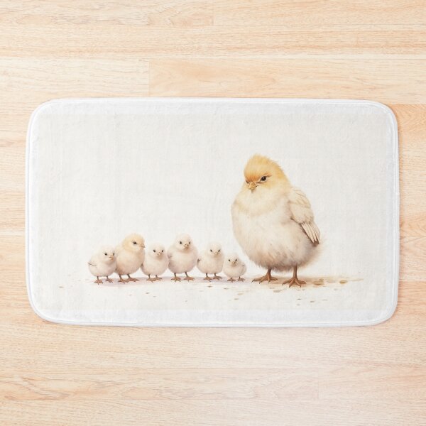 Item preview, Mama and Baby Chicks illustration designed and sold by Roxane Bay.