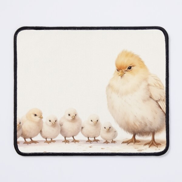 Item preview, Mama and Baby Chicks illustration designed and sold by Roxane Bay.