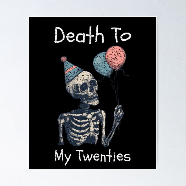 Item preview, Vintage Skull with Balloon: Death To My Twenties designed and sold by PantatKiller.