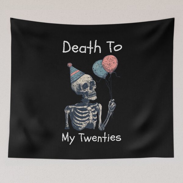 Item preview, Vintage Skull with Balloon: Death To My Twenties designed and sold by PantatKiller.