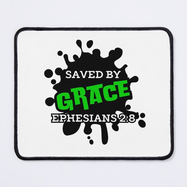 Item preview, Saved by Grace, christian quotes  designed and sold by MoriaStore.