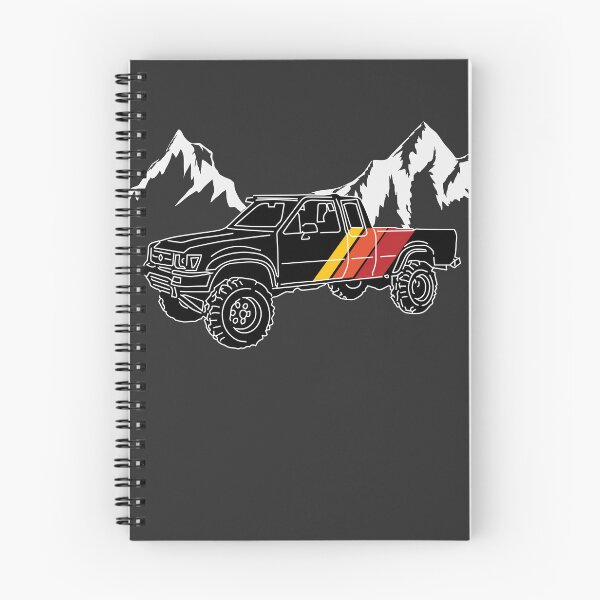 Item preview,  Retro Black Toyota Truck with Mountains designed and sold by RedRockOutlet.