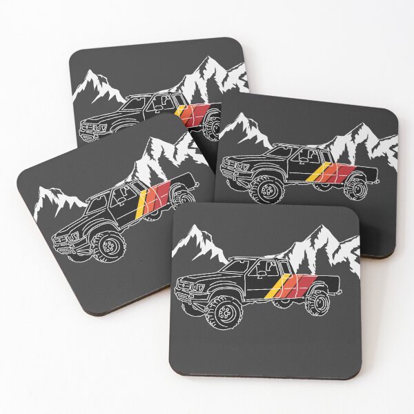 Item preview,  Retro Black Toyota Truck with Mountains designed and sold by RedRockOutlet.