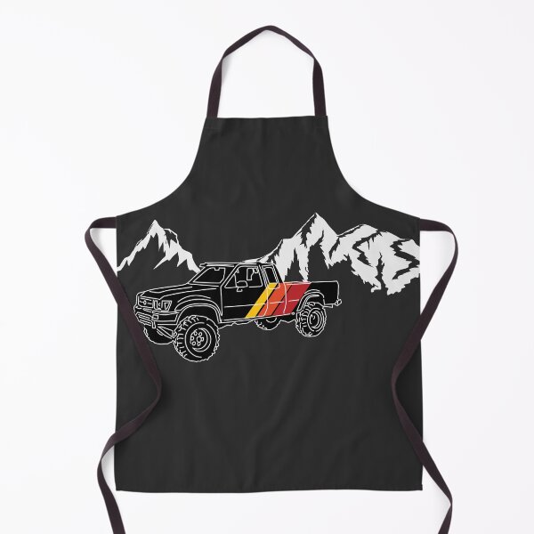 Item preview, Retro Black Toyota Truck with Mountains designed and sold by RedRockOutlet.
