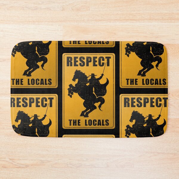 Item preview, Zorro, Respect the locals, metal sign, designed and sold by 4gottenlore.