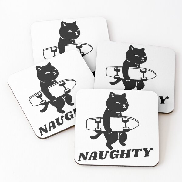 Item preview, Naughty Cat Skateboard designed and sold by Idontwannaknow.