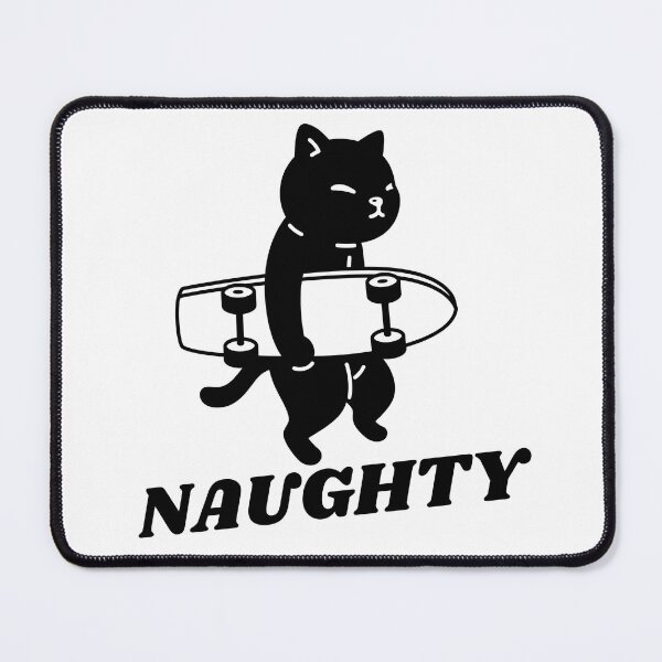 Item preview, Naughty Cat Skateboard designed and sold by Idontwannaknow.