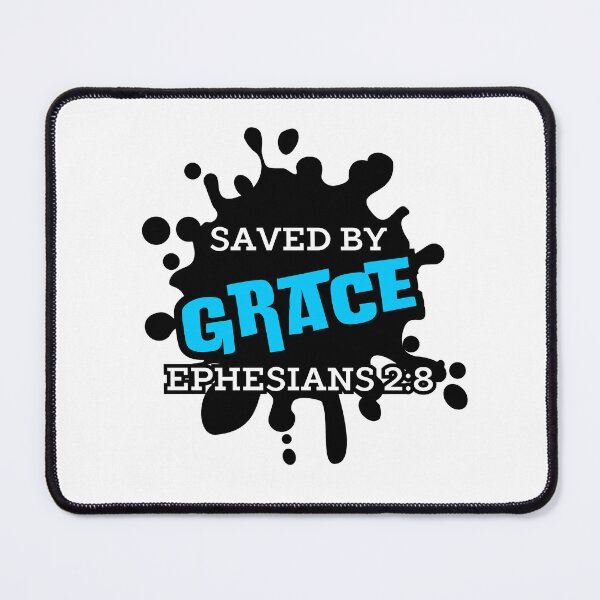 Item preview, Saved by Grace, bible verse designed and sold by MoriaStore.