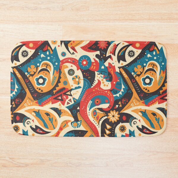 Item preview, Colorful Indigenous-Inspired Abstract Motif | Seamless designed and sold by Unrooted.