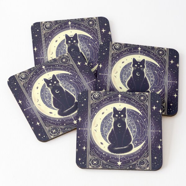 Item preview, Black cat and tarot 4 designed and sold by nocturnastore.