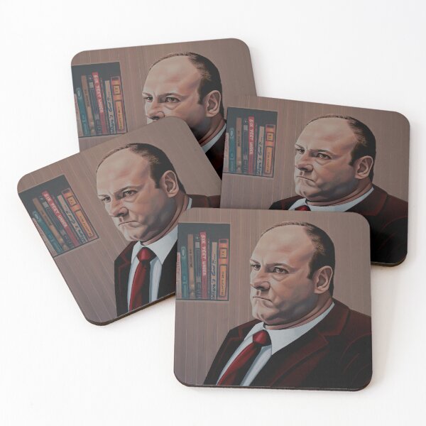 Item preview, James Gandolfini as Tony Soprano Painting designed and sold by PaulMeijering.