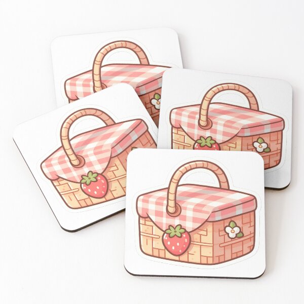 Item preview, Cute Strawberry Picnic Basket designed and sold by LoveLabDesign.