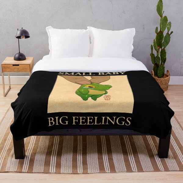 Item preview, small baby big feelings cute frog artwork asian japanese chinese style drawing transparent bg designed and sold by DingHuArt.