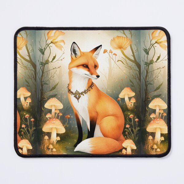 Item preview, Whimsical Fox. Fantasy fox, magical forest, enchanting woodland, vintage fox designed and sold by FoxVibes.