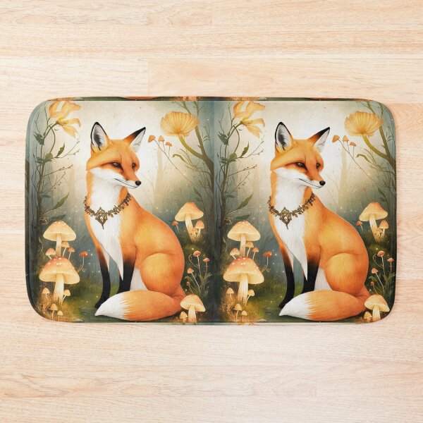 Item preview, Whimsical Fox. Fantasy fox, magical forest, enchanting woodland, vintage fox designed and sold by FoxVibes.