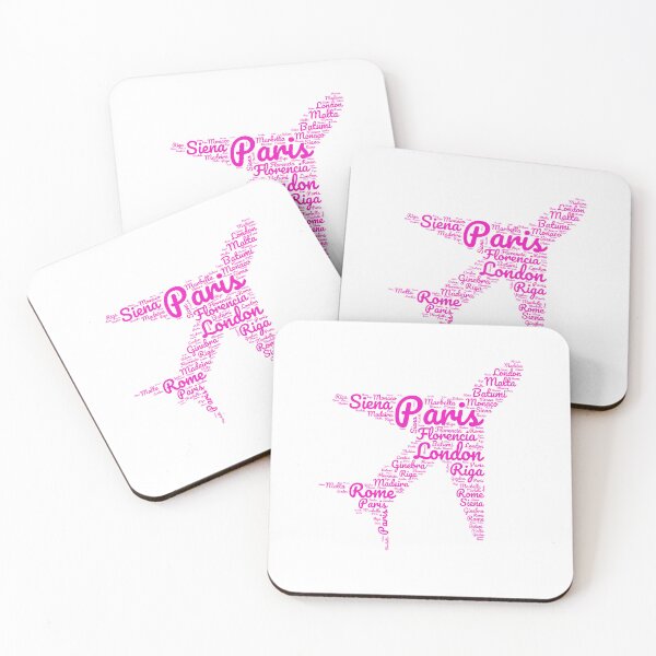 Item preview, Explore the World: Word Cloud Airplane designed and sold by InspireHubWear.