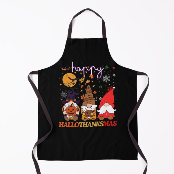 Item preview, Happy HalloThanksMas Halloween Thanksgiving Christmas Gnomes Men Women T-Shirt! designed and sold by Viran-Designs.