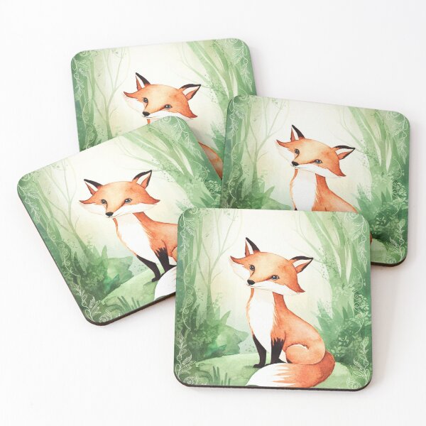 Item preview, Whimsical Fox. Fantasy fox, magical forest, enchanting woodland, vintage fox designed and sold by FoxVibes.