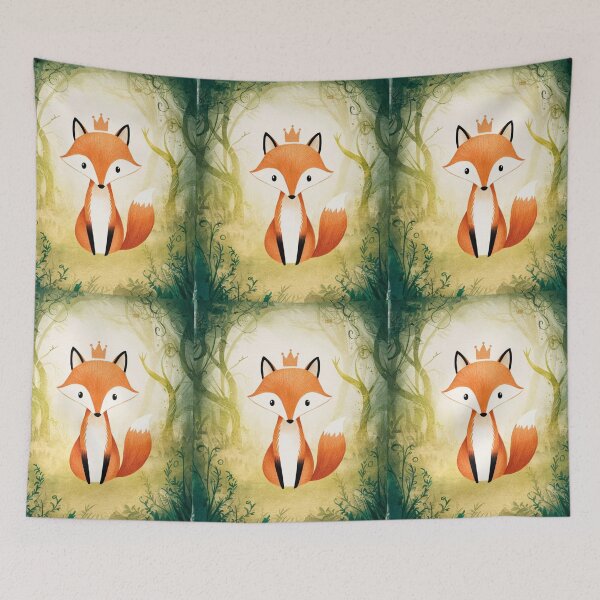 Item preview, Whimsical Fox. Fantasy fox, magical forest, enchanting woodland, vintage fox designed and sold by FoxVibes.