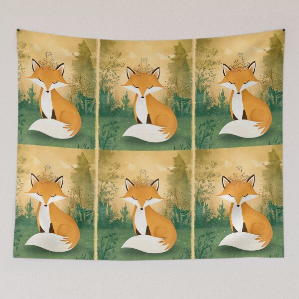 Item preview, Whimsical Fox. Fantasy fox, magical forest, enchanting woodland, vintage fox designed and sold by FoxVibes.