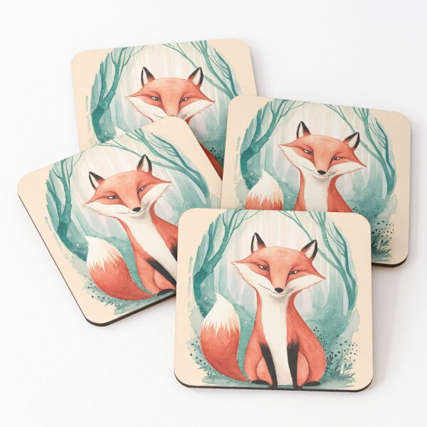 Item preview, Whimsical Fox. Fantasy fox, magical forest, enchanting woodland, vintage fox designed and sold by FoxVibes.