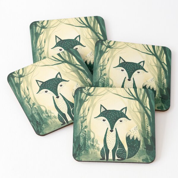 Item preview, Whimsical Fox. Fantasy fox, magical forest, enchanting woodland, vintage fox designed and sold by FoxVibes.