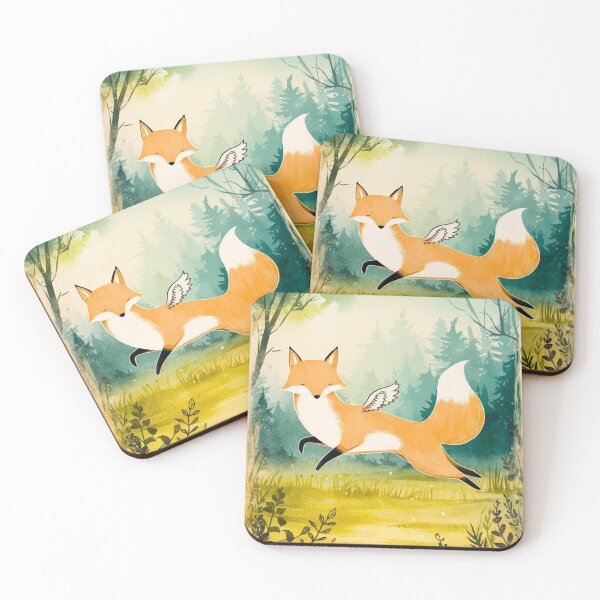 Item preview, Whimsical Fox. Fantasy fox, magical forest, enchanting woodland, vintage fox designed and sold by FoxVibes.