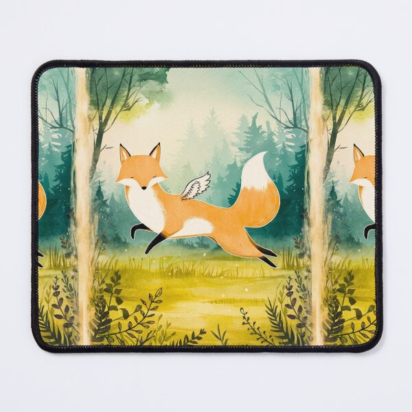 Item preview, Whimsical Fox. Fantasy fox, magical forest, enchanting woodland, vintage fox designed and sold by FoxVibes.