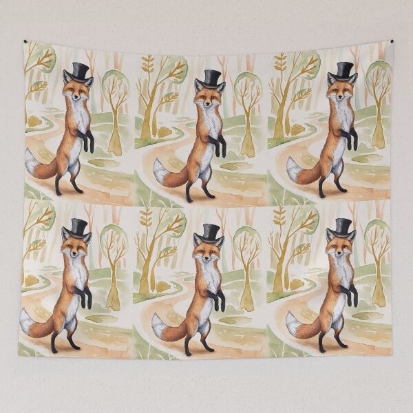 Item preview, Whimsical Fox. Fantasy fox, magical forest, enchanting woodland, vintage fox designed and sold by FoxVibes.