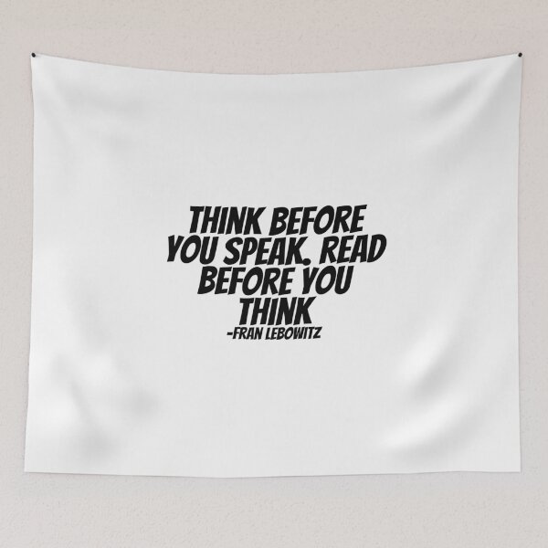 Item preview, Frank Lebowitz - Thing Before You Speak, Read Before You Think  designed and sold by CharmStudio.