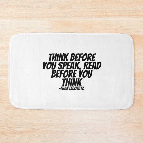 Item preview, Frank Lebowitz - Thing Before You Speak, Read Before You Think  designed and sold by CharmStudio.